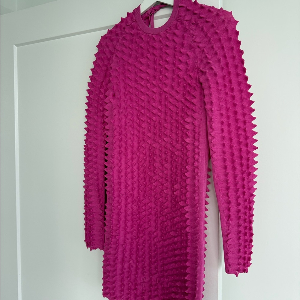 Pink Textured Women's Dress. H&M limited. New. Size S - Picture 9 of 15